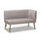 Baxton Studio Odessa Mid-Century Modern Grey Fabric and Walnut Brown Finished Wood 5-Piece Dining Nook Set 175-10843-10842-10980-10840-Zoro - alternate 8
